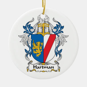 Ornement Rond En Céramique Crête de famille de Hartman