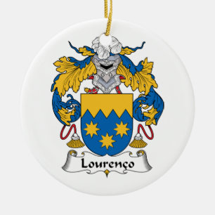 Ornement Rond En Céramique Crête de famille de Lourenco