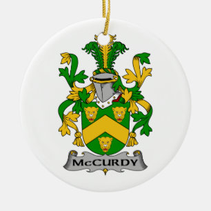 Ornement Rond En Céramique Crête de famille de McCurdy