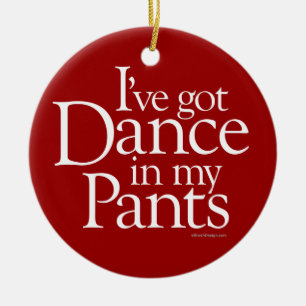 Ornement Rond En Céramique Danse dans mon pantalon