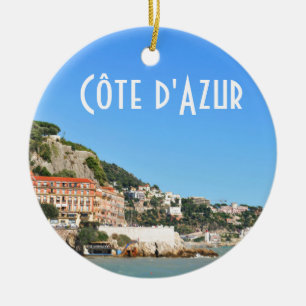 Ornement Rond En Céramique d'Azur de Côte à Nice, France