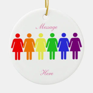 Ornement Rond En Céramique droits des femmes 2017 LGBTQIA