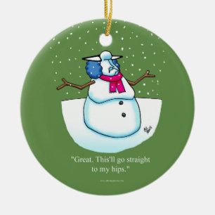 Ornement Rond En Céramique Drôle cadeau Humour de vacances