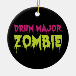 Ornement Rond En Céramique Drum Major Zombie