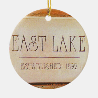 Ornement Rond En Céramique East Lake, East Lake Orament, East Lake Decatur,