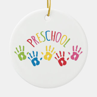 Ornement Rond En Céramique École maternelle