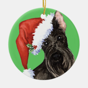 Ornement Rond En Céramique Écossais heureux Terrier de Howlidays