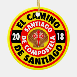 Ornement Rond En Céramique EL Camino De Santiago 2018