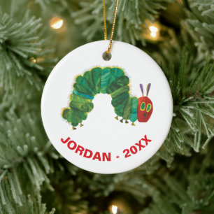 Ornement Rond En Céramique Eric Carle Christmas Caterpillar
