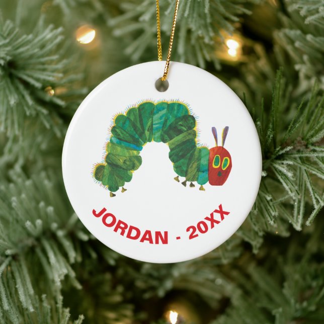 Ornement Rond En Céramique Eric Carle Christmas Caterpillar (Arbre)