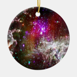 Ornement Rond En Céramique Espace - Pacman Nebula