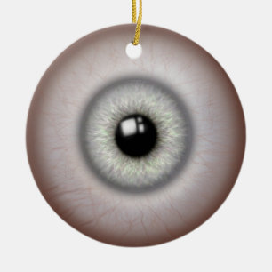Ornement rond en céramique Eyeball réaliste