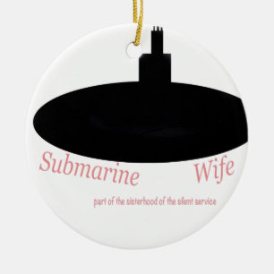 Ornement Rond En Céramique Femmes sous-marines