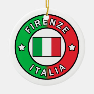 Ornement Rond En Céramique Firenze Italie