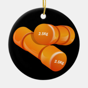 Ornement Rond En Céramique Fitness !