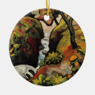 Ornement Rond En Céramique Forest Brook par August Macke Expressionnisme Vint