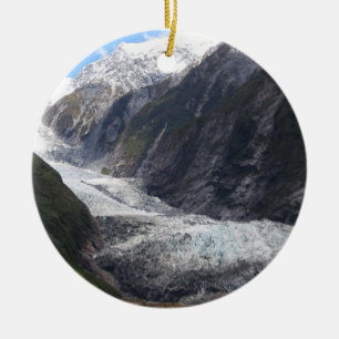 Ornement Rond En Céramique Franz Josef Glacier, New Zealand