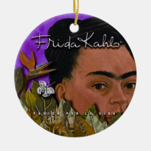 Ornement Rond En Céramique Frida Kahlo Pasion Por La Vida