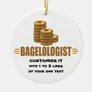 Ornement Rond En Céramique Funny Bakery