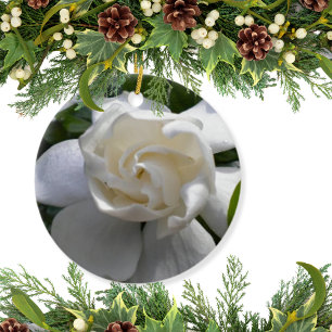Ornement Rond En Céramique Gardenias parfumées