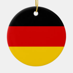 Ornement Rond En Céramique German Flag