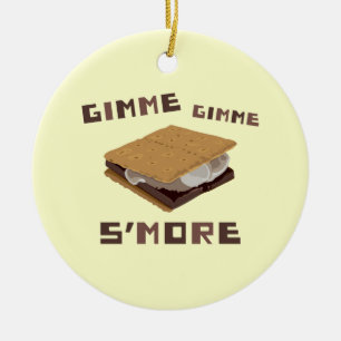 Ornement Rond En Céramique Gimme S'more