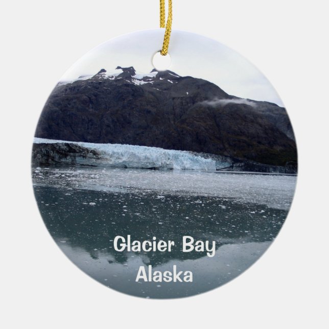 Ornement Rond En Céramique Glacier Bay, Alaska (Devant)