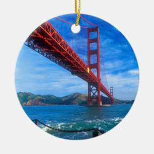 Ornement Rond En Céramique Golden Gate Bridge, Californie