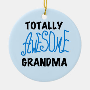 Ornement Rond En Céramique Grand-maman totalement impressionnante - T-shirts
