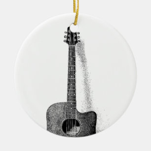 Ornement Rond En Céramique Guitare classique