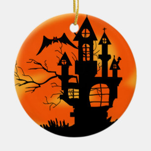 Ornement Rond En Céramique Halloween