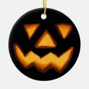 Ornement Rond En Céramique Halloween