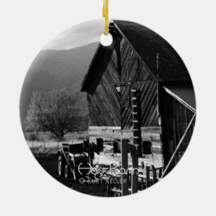 Ornement Rond En Céramique Hay Barn