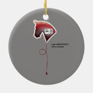 Ornement Rond En Céramique Hépatite C