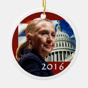 Ornement Rond En Céramique Hillary 2016