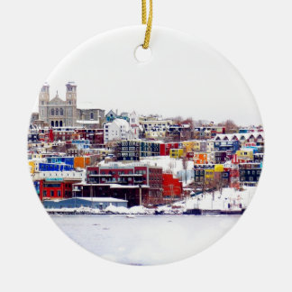 Ornement Rond En Céramique Hiver en St John