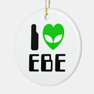 Ornement Rond En Céramique I Alien Heart EBE