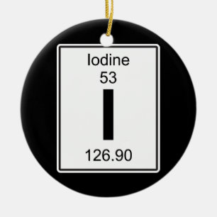 Ornement Rond En Céramique I - Iode