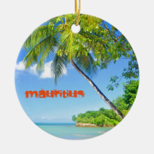 Ornement Rond En Céramique Île tropicale en Îles Maurice