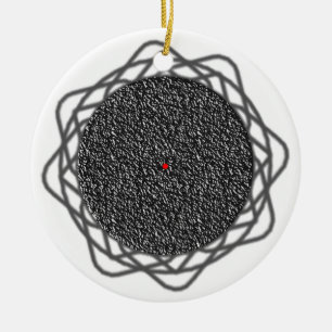 Ornement Rond En Céramique Illusion optique