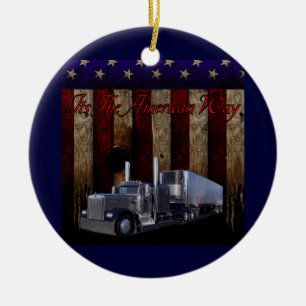 Ornement Rond En Céramique It's the American Way