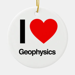 Ornement Rond En Céramique j'aime la géophysique