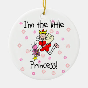 Ornement Rond En Céramique Je suis la petite princesse