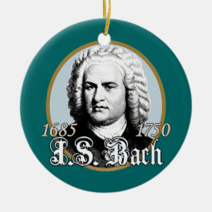 Ornement Rond En Céramique Johann Sebastian Bach