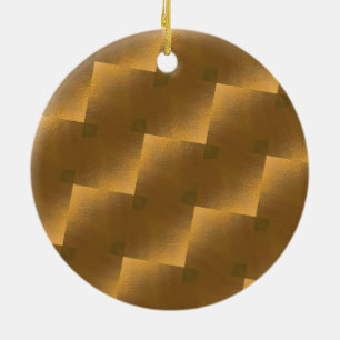 Ornement Rond En Céramique Jubilé d'or
