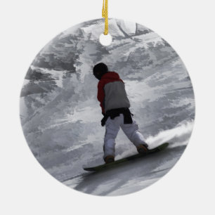 Ornement Rond En Céramique "just cruisin"