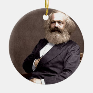 Ornement Rond En Céramique Karl Marx