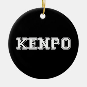 Ornement Rond En Céramique Kenpo