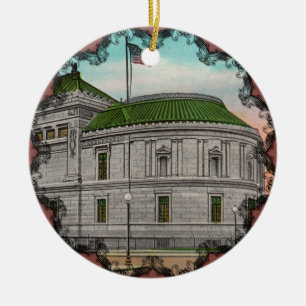 Ornement Rond En Céramique La Galerie Corcoran de l'ornement d'art
