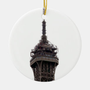 Ornement Rond En Céramique La Tour Eiffel de Paris